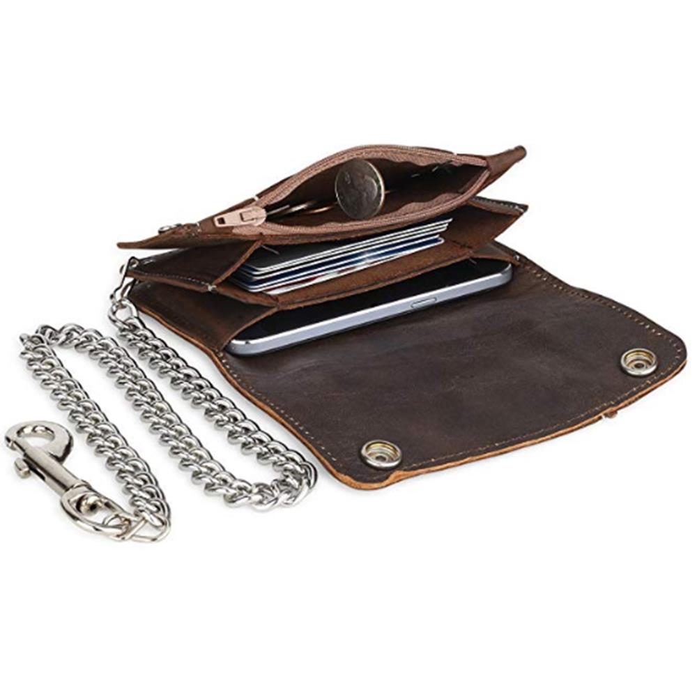 Leather Wallet Biker Style-6