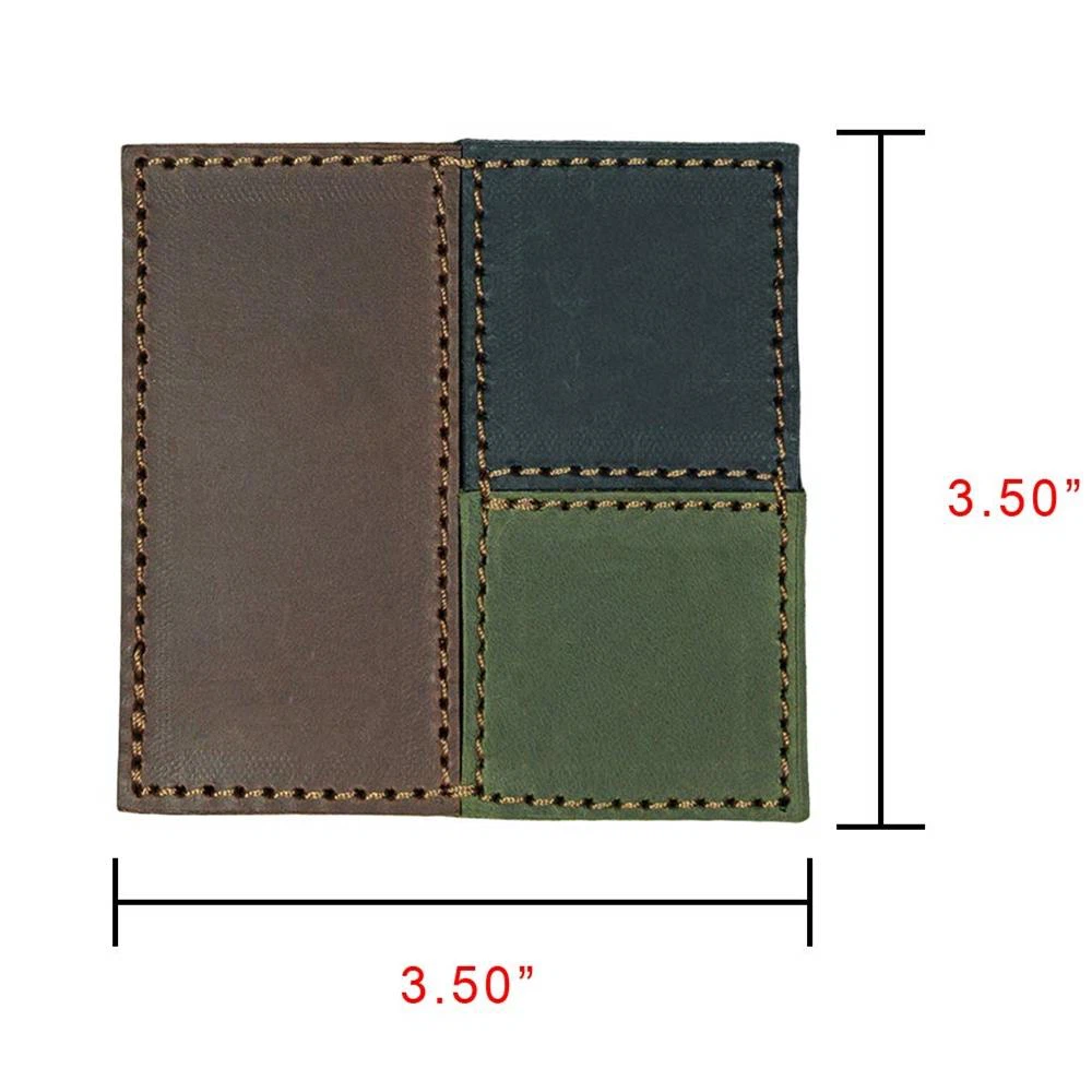 Hrubé kožené podložky-5 Thick Real Leather Coasters-5
