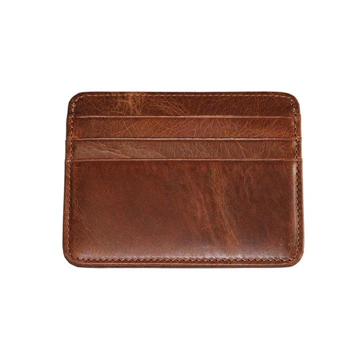 Mini Card Wallet Genuine Leather