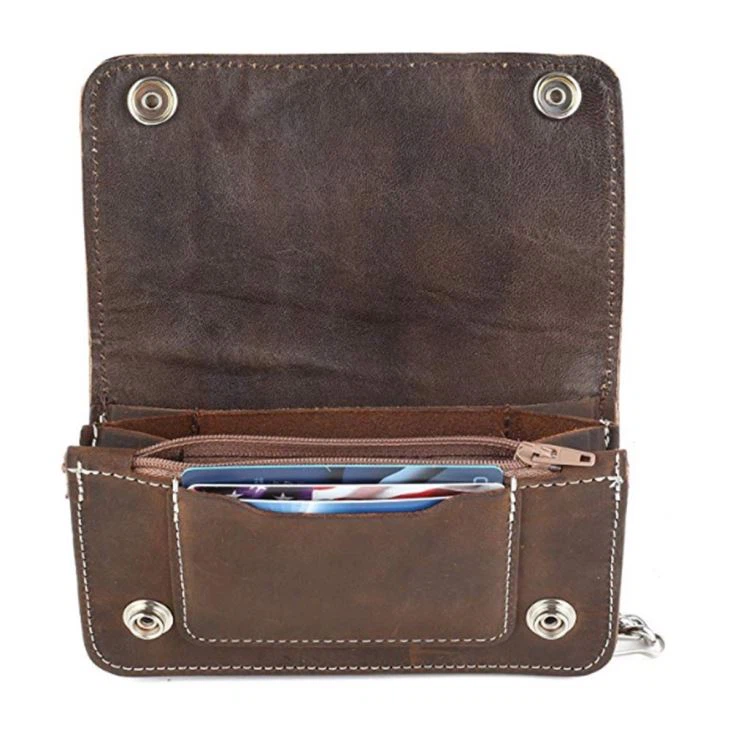 Leather Wallet Biker Style