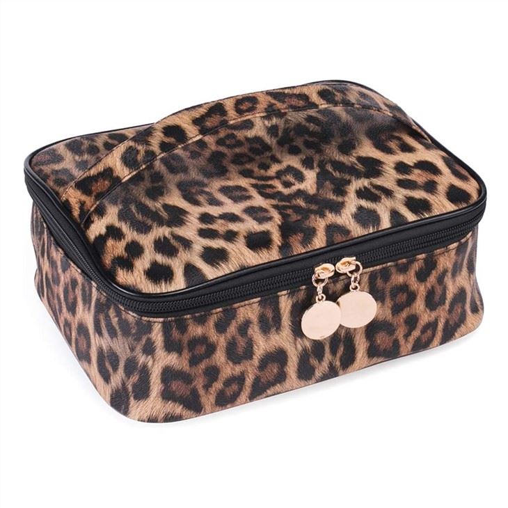 Leather Organizer Makeup Bag