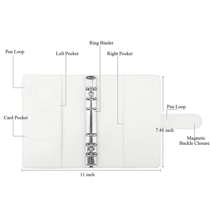 A6 Spiral Notebook Organizer A6 Spiral Notebook Organizer